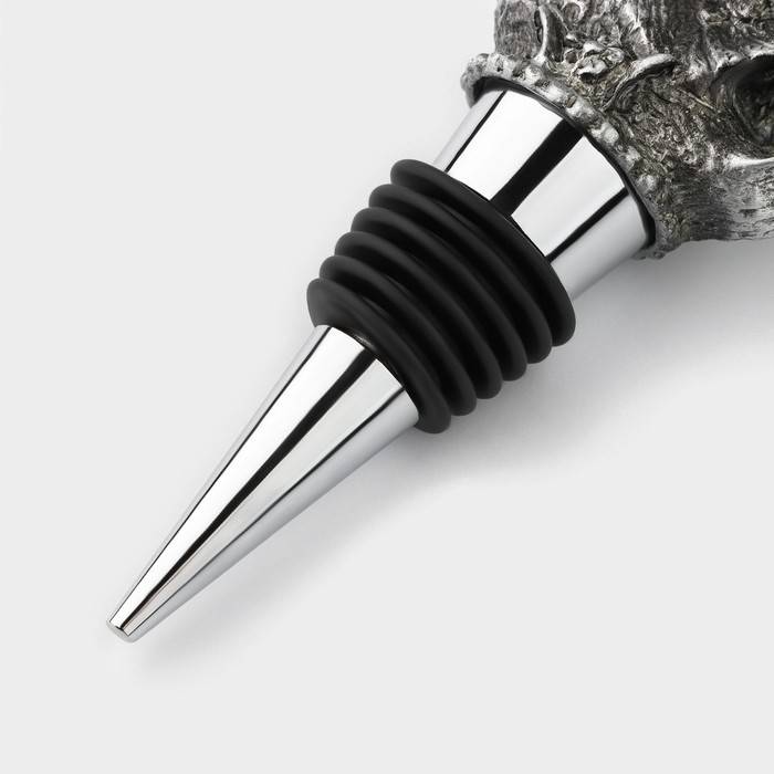 Пробка для бутылки Magistro «Лебедь», 14 см, цвет серебристый